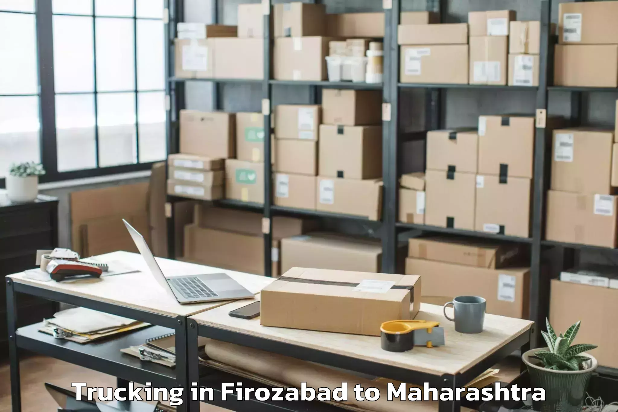 Book Firozabad to Mangalvedhe Trucking